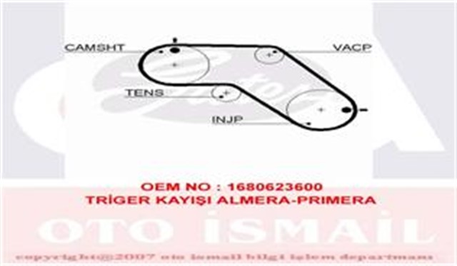 TRIGER KAYISI 079X190 NISSAN ALMERA PRIMERA 2.0D 95 - 01 CT1005