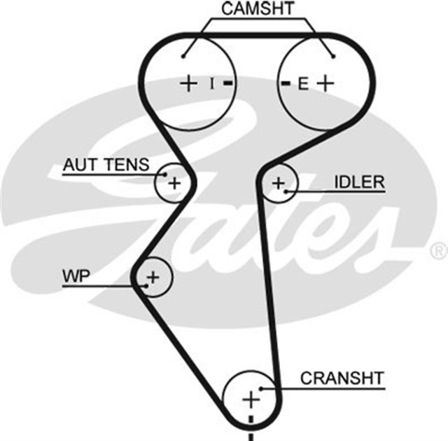 TRIGER KAYISI 127X254 DAEWOO CHEVROLET AVEO KALOS LACETTI NUBIRA 1.4 - 1.6 16V 03 CT887