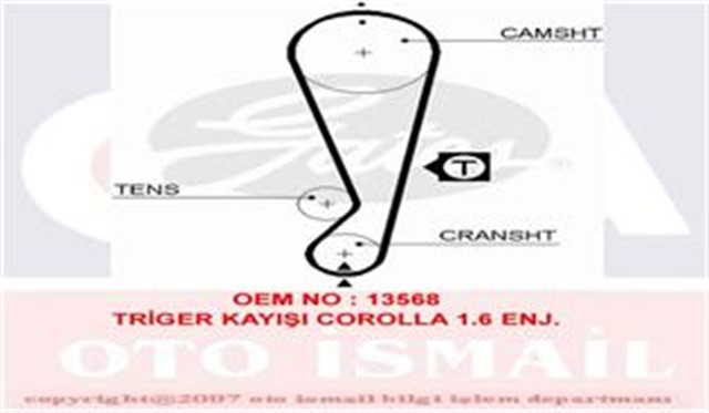 TRIGER KAYISI 117X211 COROLLA 1.6 ENJ. GD117H8P210 CT827