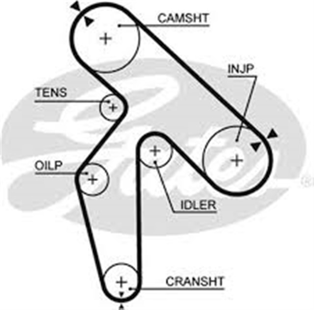 TRIGER KAYISI 157X254 RENAULT LAGUNA 2.2D 12V 93 - 98 CT853