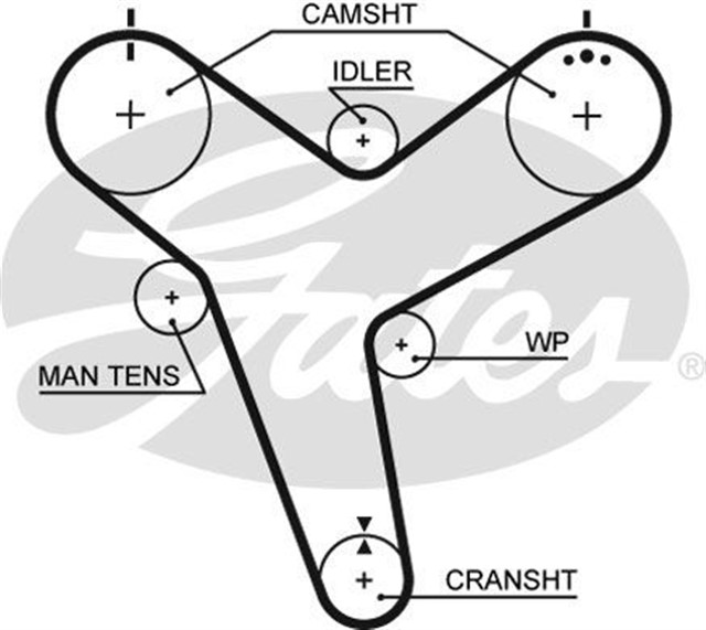 TRIGER KAYISI 193X360 TOYOTA 4 RUNNER 3.0 SR5 12V 90 - 95 HILUX 3.0 12V 89 - 95 CT894