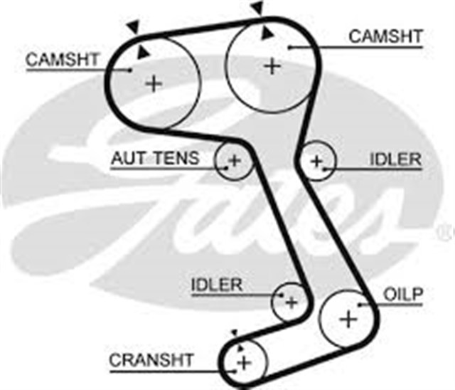 TRIGER KAYISI 167X230 VOLVO 740 940 2.0/2.3 16V 87 - 97 CT831