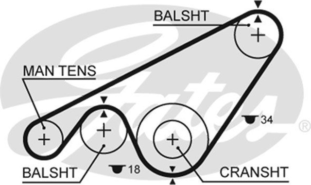 TRIGER KAYISI 110X140 VOLVO 740 2.0 16V 87 - 90 2.0T 8V 90 - 92 2.3 16V 87 - 92 940 2.0 16V CT752