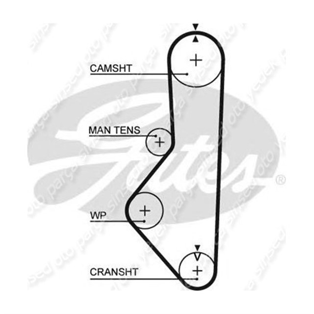 TRIGER KAYISI 106X190 MAZDA E400 1.4 8V E800 1.8 8V 83 - 88 626 1.6 8V 82 - 85 CT533