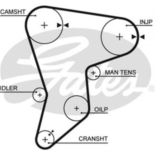 TRIGER KAYISI 127X254 TOYOTA STARLET 1.5D 8V 86 - 95 CT590