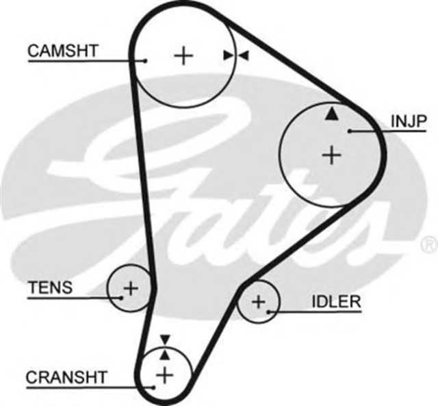 X TRIGER KAYISI 130X254 TOYOTA LANDCRUISER 2.4D 8V 84 - 95 HILUX 2.4D 83 - 88 HIACE 2.4D 82 - CT