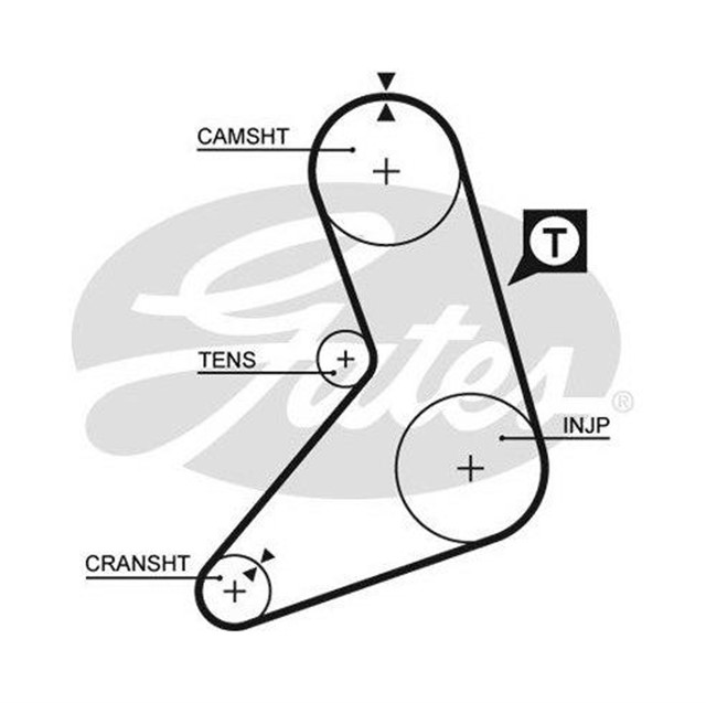 TRIGER KAYISI 126X254 FIAT REGETA 1.9 70 D 8V 84 - 89 1.9TD 80 SUPER 8V 86 - 89 RITMO 1.9 CT542