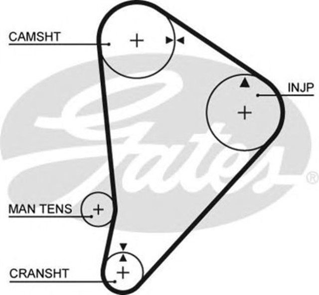 TRIGER KAYISI 127X254 TOYOTA HIACE 2.2D 8V 79 - 82 HILUX 2.2D 79 - 84 CRESSIDE 2.2D 8V 80 - 84 CT601