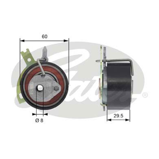 EKSANTRIK GERGI RULMANI 2.2D DISCOVERY SPORT L550 FREELANDER 2 L359 RANGE ROVER EVOQUE L538 JAGUAR XF I X250 XF SPORTBRAKE X250