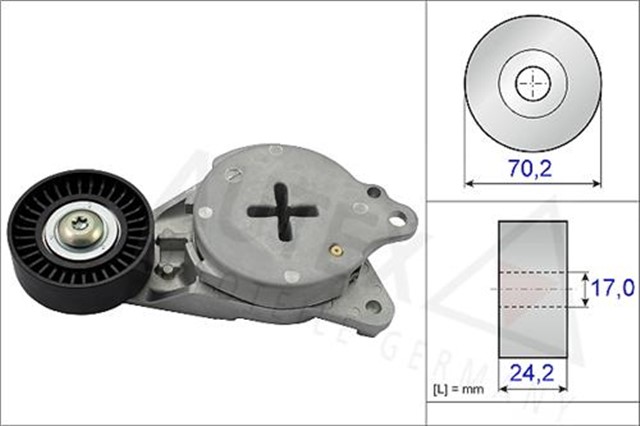 ALTERNATOR GERGI RULMANI KUTUKLU TOYOTA COROLLA - AURIS - YARIS - VERSO 1.4 D4D 2009