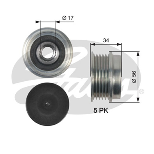 ALTERNATOR KASNAGI VOLVO S40 2.4 T5 04 - 12 C30 2.4 T5 06 - 12 C70 2.4 T5 06 - 09 V40 13 V50 07