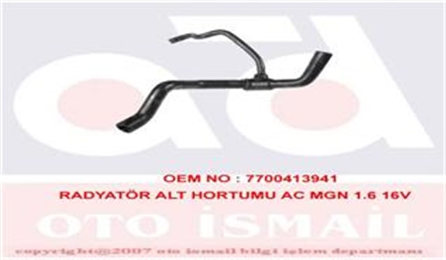 1424 RADYATOR ALT HORTUMU AC MGN 1.6 16V