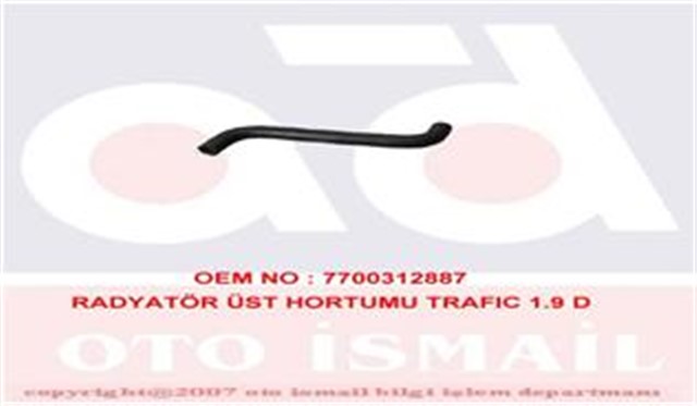 1770 RADYATOR UST HORTUMU TRAFIC 1.9 D
