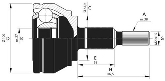 AKS KAFASI DIS TOUAREG 2.5 TDI BAC