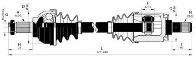 AKS KOMPLE SOL BMW E46 325XI 00 - 05 330XI 330XD 00 - 05