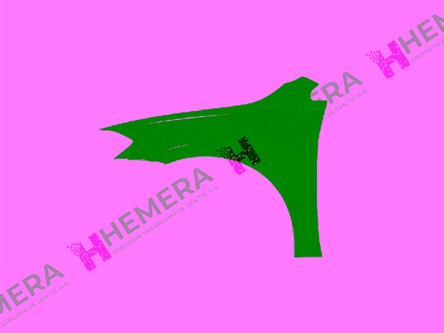 CAMURLUK ON SAG SAC SINYAL DELIKSIZ VW GOLF 7.5 2017