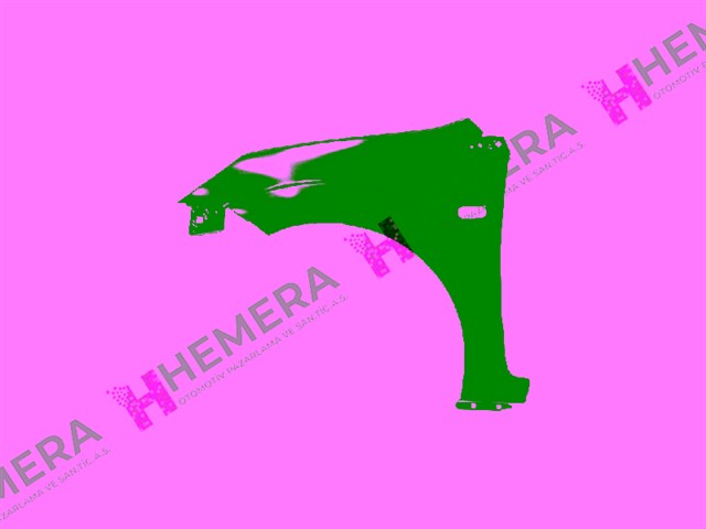 CAMURLUK ON SOL SAC SINYAL DELIKLI FORD FIESTA 2001 - 2012