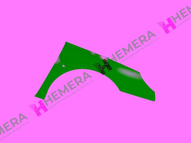 CAMURLUK ON SAG SAC SINYAL DELIKLI PEUGEOT 407 2004