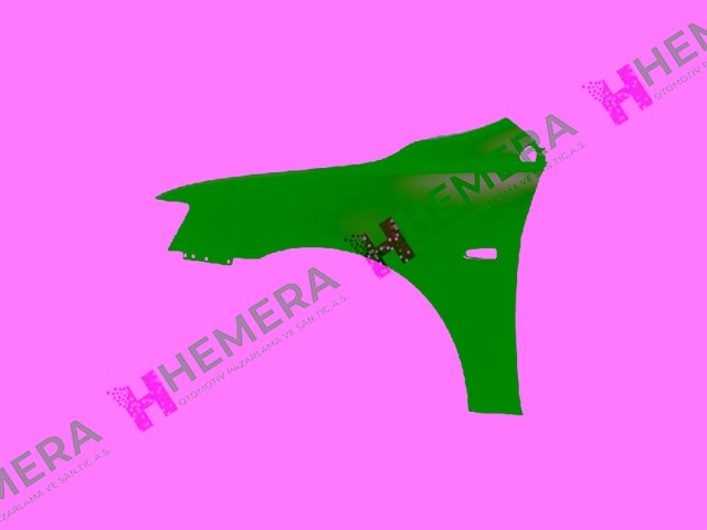 CAMURLUK ON SOL SAC SINYAL DELIKLI MITSUBISHI LANCER 2008