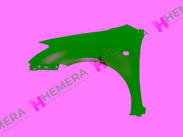 CAMURLUK ON SOL SAC SINYAL DELIKLI HB TOYOTA COROLLA 2002 - 2006