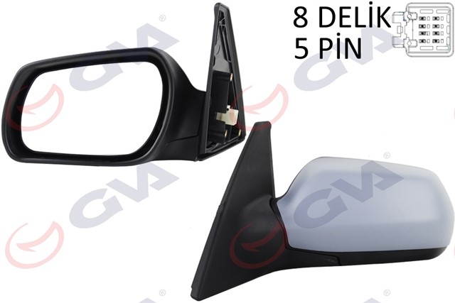 DIS DIKIZ AYNASI SOL MAZDA 3 03 ELEKTRIKLI ISITMALI ASTARLI KONVEKS 5 FIS VM - 324EHPL