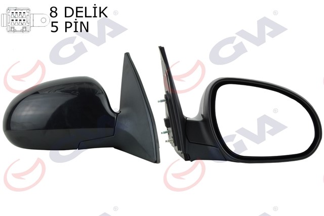 DIS DIKIZ AYNASI SAG I30 07 ELEKTRIKLI ISITMALI ASTARLI KONVEKS 5 FIS VM - 443EHR