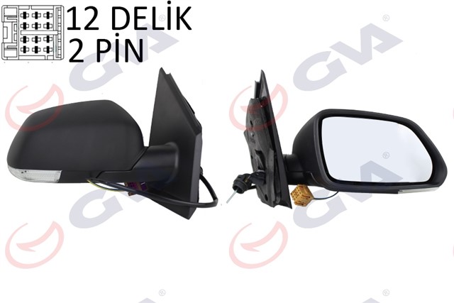 DIS DIKIZ AYNASI SAG POLO 05 MEKANIK SINYALLI KONVEKS VM - 377R