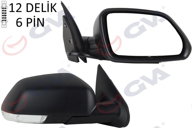 DIS DIKIZ AYNASI SAG OCTAVIA 04 ELEKTRIKLI ISITMALI SINYALLI KONVEKS 5 FIS VM - 605EHR