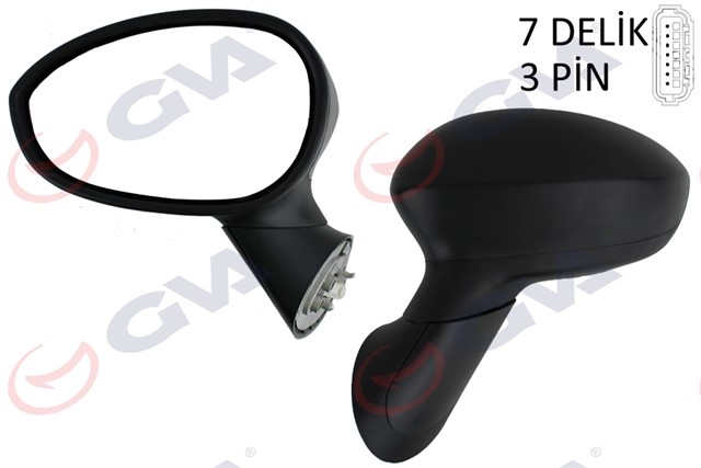 DIS DIKIZ AYNASI SOL 500 07 ELEKTRIKLI ISITMALI KONVEKS 3 FIS VM - 6158EL