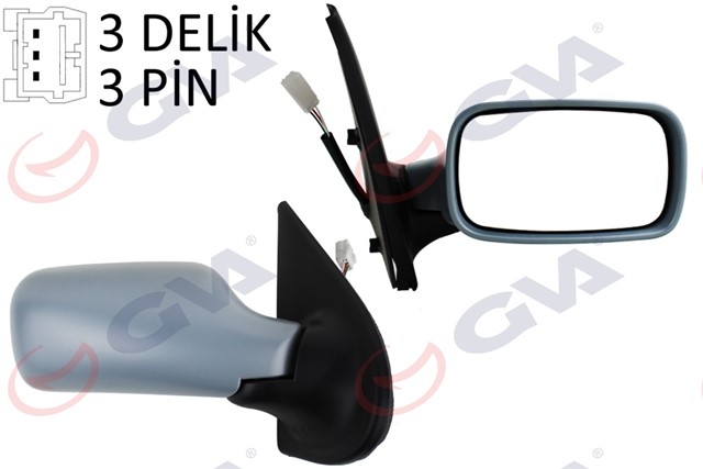 DIS DIKIZ AYNASI SAG PALIO 98 ELEKTRIKLI ISITMALI ASTARLI KONVEKS 3 FIS VM - 155EP - 5DR