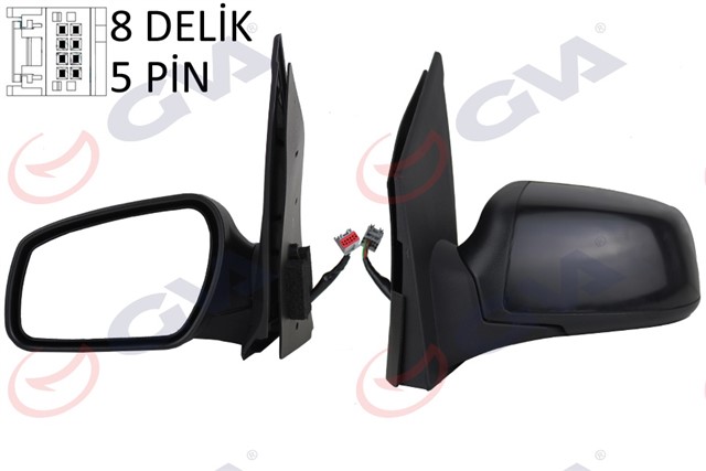 DIS DIKIZ AYNASI SOL FIESTA 05 ELEKTRIKLI ISITMALI KONVEKS 5 FIS VM - 6312EHL