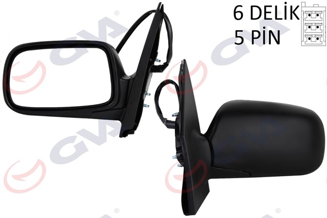 DIS DIKIZ AYNASI SOL YARIS 99 ELEKTRIKLI ISITMALI KONVEKS 5 FIS VM - 261EHL