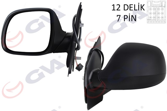 DIS DIKIZ AYNASI SOL TRANSPORTER T6 CARAVELLE 10 ELEKTRIKLI ISITMALI KATLANIR ASFERIK 7 FIS VM - 6196EBAL