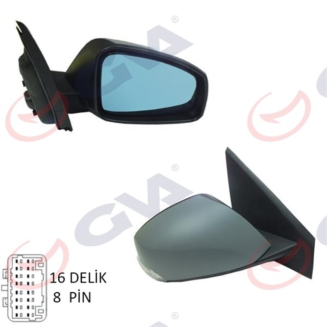 DIS DIKIZ AYNASI SAG LAGUNA 07 ELEKTRIKLI ISITMALI SINYALLI KATLANIR ASTARLI KONVEKS MAVI CAM 8 FIS VM - 6134EBR