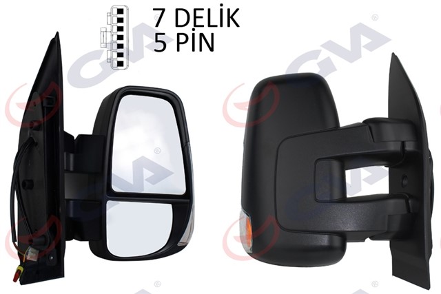 DIS DIKIZ AYNASI SAG DAILY 06 MEKANIK KISA KOL SINYALLI KONVEKS VM - 6950R