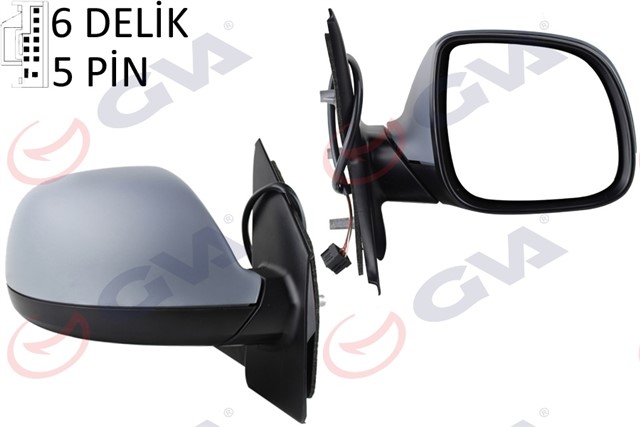 DIS DIKIZ AYNASI SAG AMAROK 09 ELEKTRIKLI ISITMALI ASTARLI KONVEKS 5 FIS VM - 6190EHPR