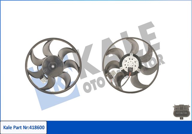 FAN MOTORU PERVANELI OPEL ASTRA H 04 ZAFIRA 05 250W - 390MM
