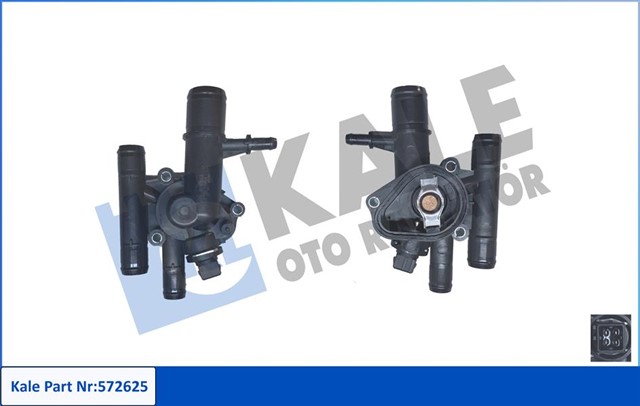 KOMPLE TERMOSTAT - PLASTIK GOVDELI 89 C NISSAN PRIMERA - OPEL VIVARO - RENAULT CLIO - ESPACE - KANGOO - LAGUNA MEGANE - SCENIC - SUZUKI SAMURAI - DACIA PICK UP - SOLENZA