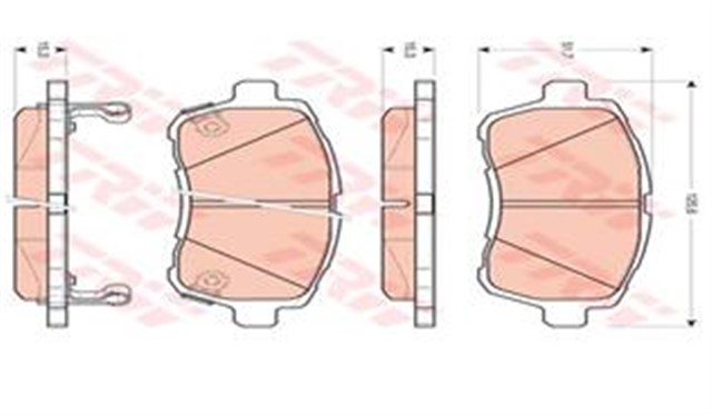 ON BALATA FIESTA VI 1.4 - 1.4TDCI 1.6 TDCI 08 SWIFT 10 JUSTY 07 MAZDA II 07 SIRION 08