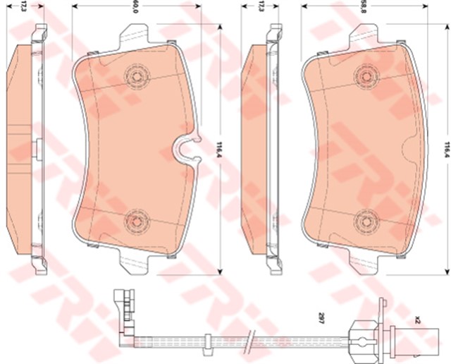 FREN BALATASI ARKA A4 - A5 - A6 - A7 - A8 - Q5 08 - 