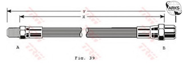 FREN HORTUMU ARKA MERCEDES W201 W202 W124 W126 W140 R129