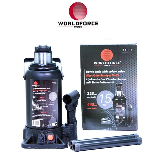 HIDROLIK SISE KRIKOSU 15 TON 225 - 445MM GARAJ EKIPMANLARI HIRDAVAT