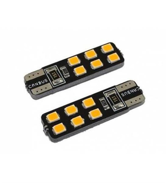 LED AMPUL 12V.4 LEDLI SMD B.DIPSIZ TURUNCU