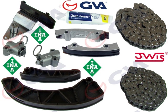 EKSANTRIK ZINCIR SETI 9 PARCA HYUNDAI ACCENT ERA - GETZ 1.5 CRDI 16V D4FA 05 - 10 CIKINTILI