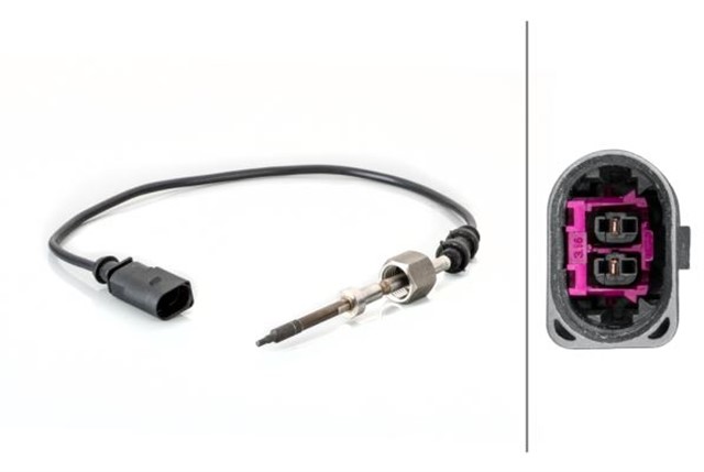 EGZOZ SICAKLIGI SENSORU VW 2 - KUTUPLU 410 MM