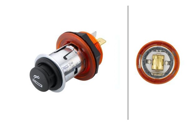 CAKMAK YASSI SOKET KIRMIZI 24V 5A