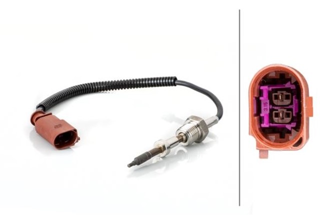 EGZOZ SICAKLIGI SENSORU AUDI A4 - A5 - Q5 2 - KUTUPLU 270 MM