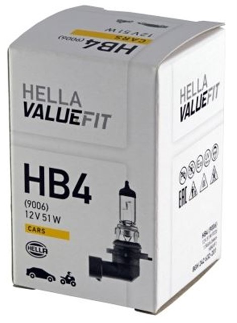 AMPUL HEADLIGHT HB4 P22D 12V VF