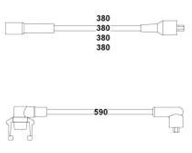 X BUJI BOBIN KABLOSU R19 1.4 - 1.6 8V 94 - 00