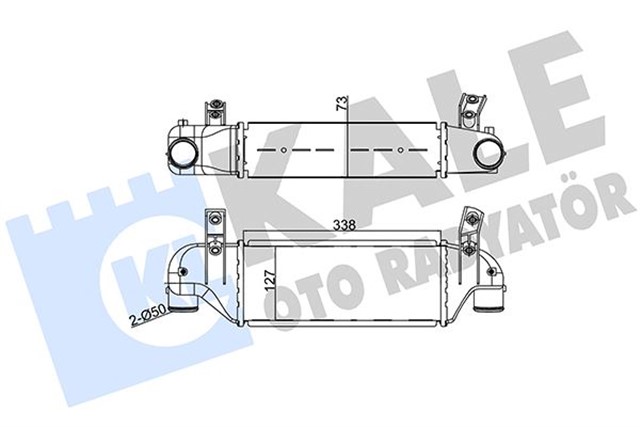 TURBO INTERCOOLER RADYATORU FOCUS 1.8TDCI 98 05 CONNECT 1.8 TDCI 04 09 - 338 127 73